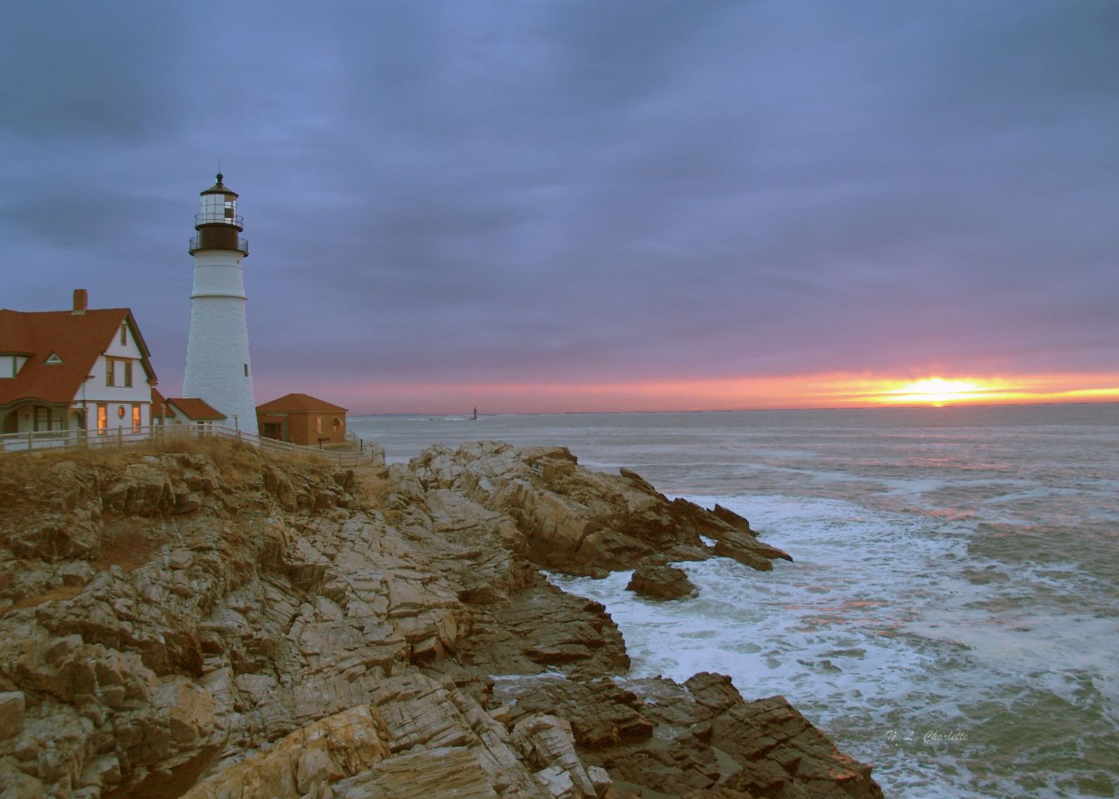 Portland Headlight at Dawn